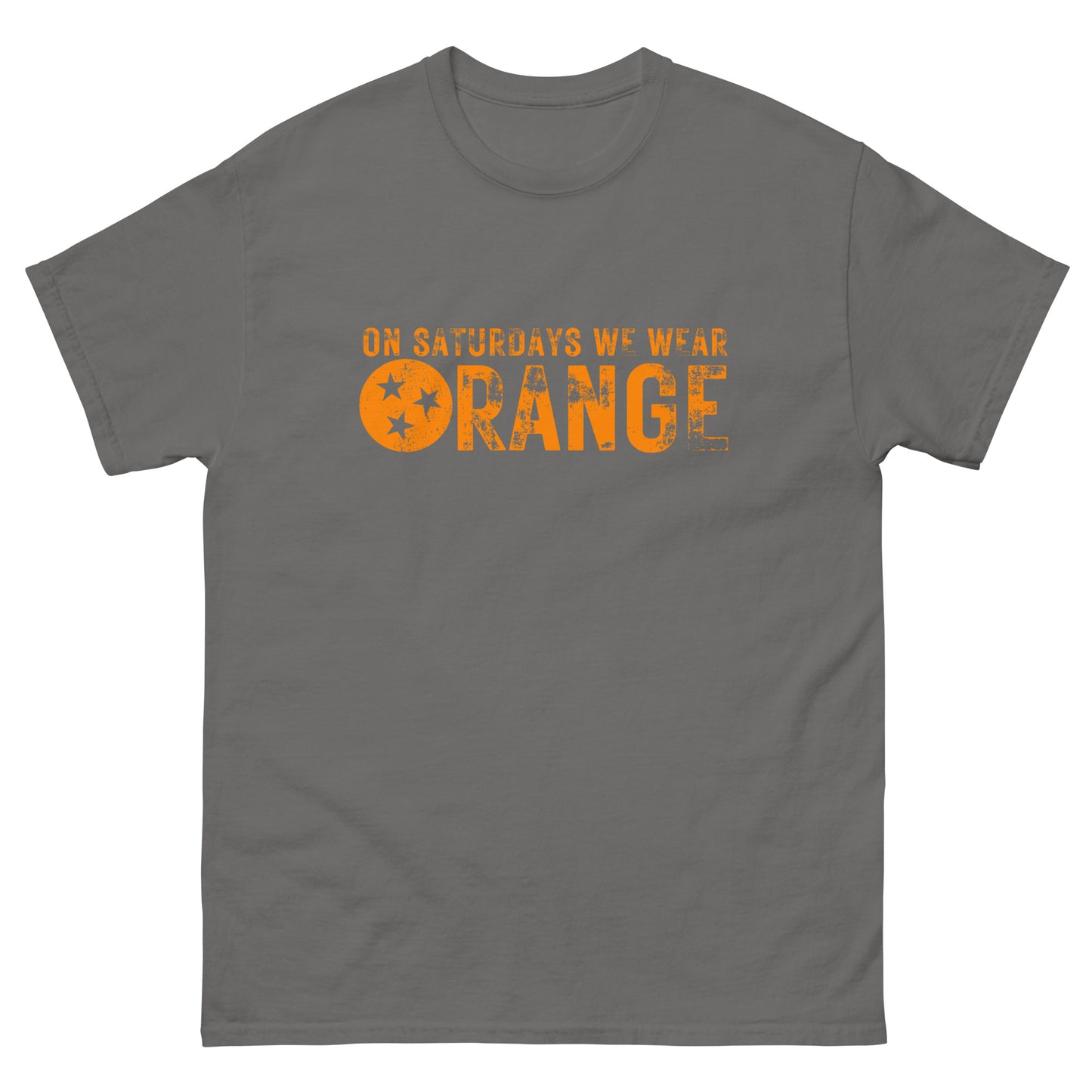 On Saturdays we wear ORANGE Unisex classic tee
