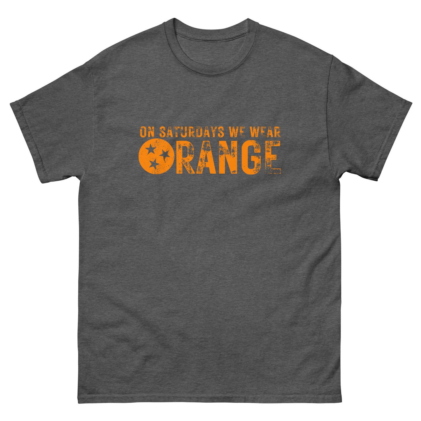 On Saturdays we wear ORANGE Unisex classic tee