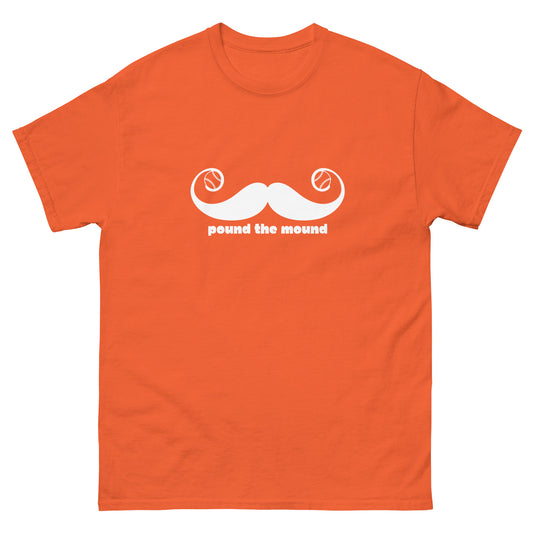 Pound the Mound White Unisex classic tee