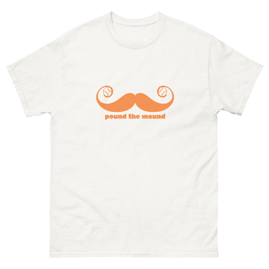 Pound the Mound Orange Baseball Unisex classic tee