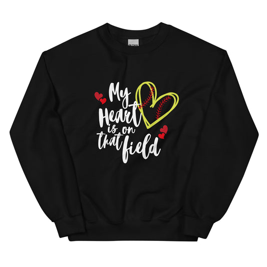 My Heart is on that Field (w) Unisex Sweatshirt