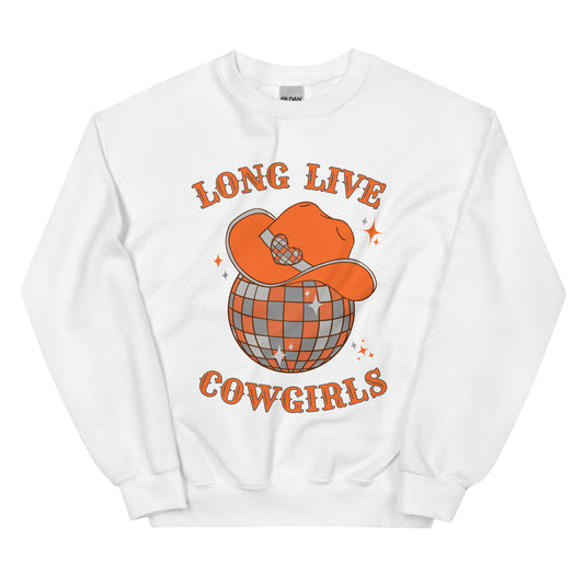 Long Live BIG ORANGE Cowgirls Unisex Sweatshirt