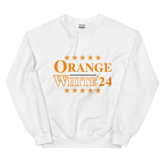 ORANGE/WHITE '24 ELECTION Unisex Sweatshirt