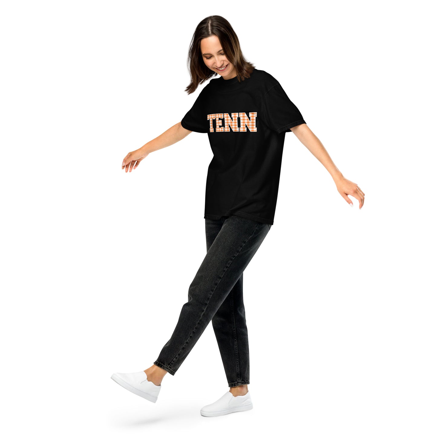 TENN Gingham Unisex garment-dyed heavyweight t-shirt