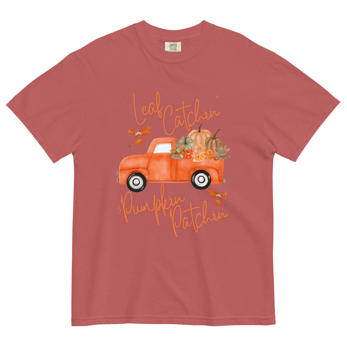 Leaf Catchin' & Pumpkin Patchin' Unisex garment-dyed heavyweight t-shirt