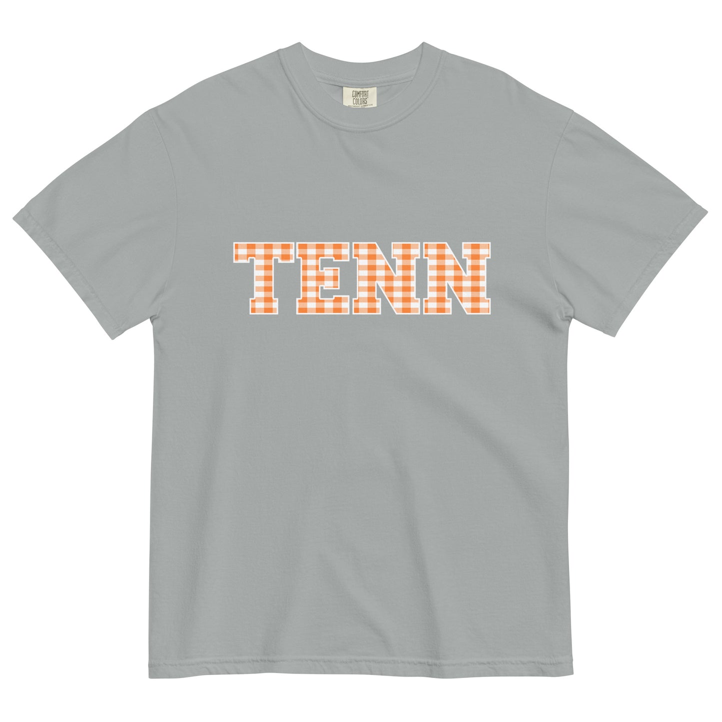 TENN Gingham Unisex garment-dyed heavyweight t-shirt