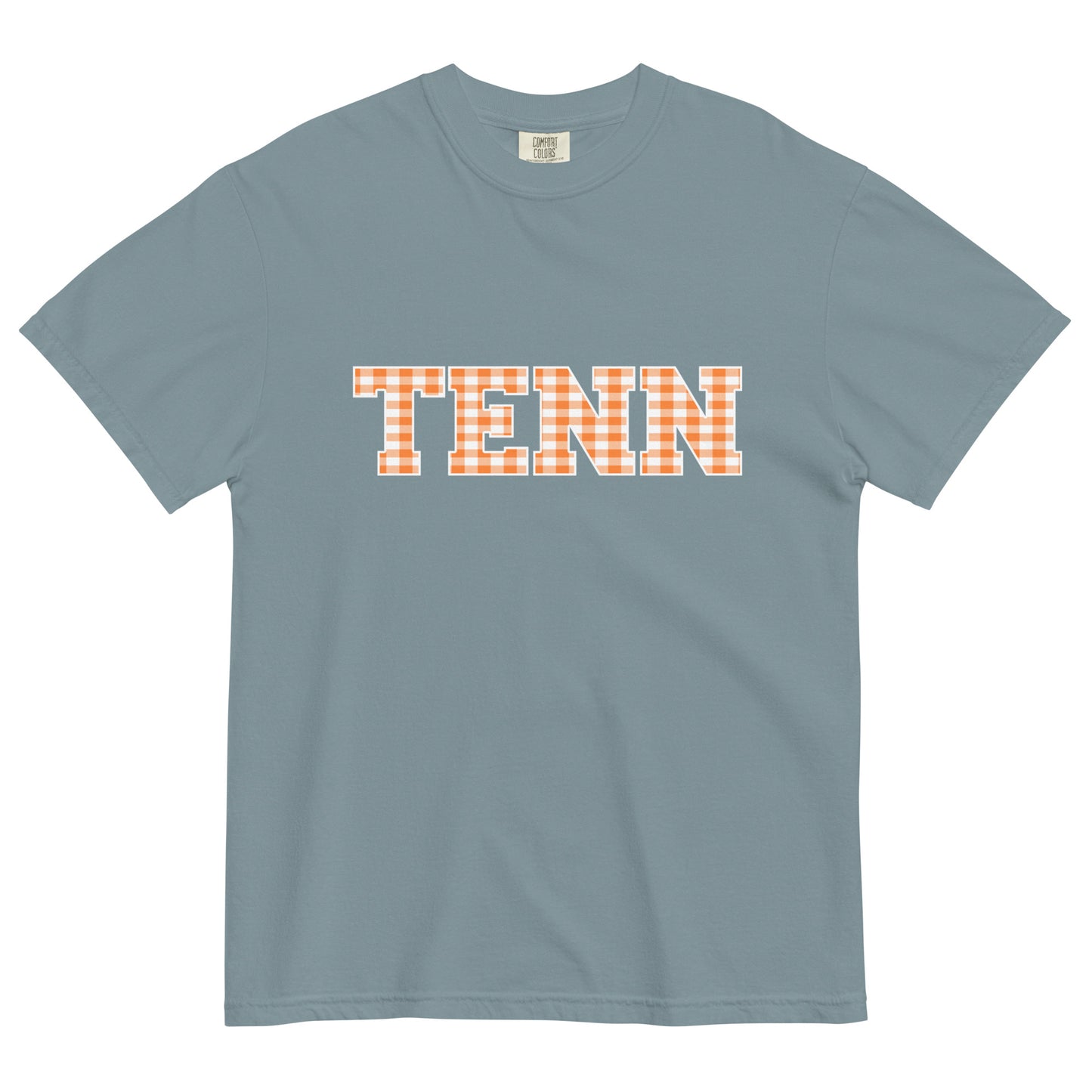 TENN Gingham Unisex garment-dyed heavyweight t-shirt