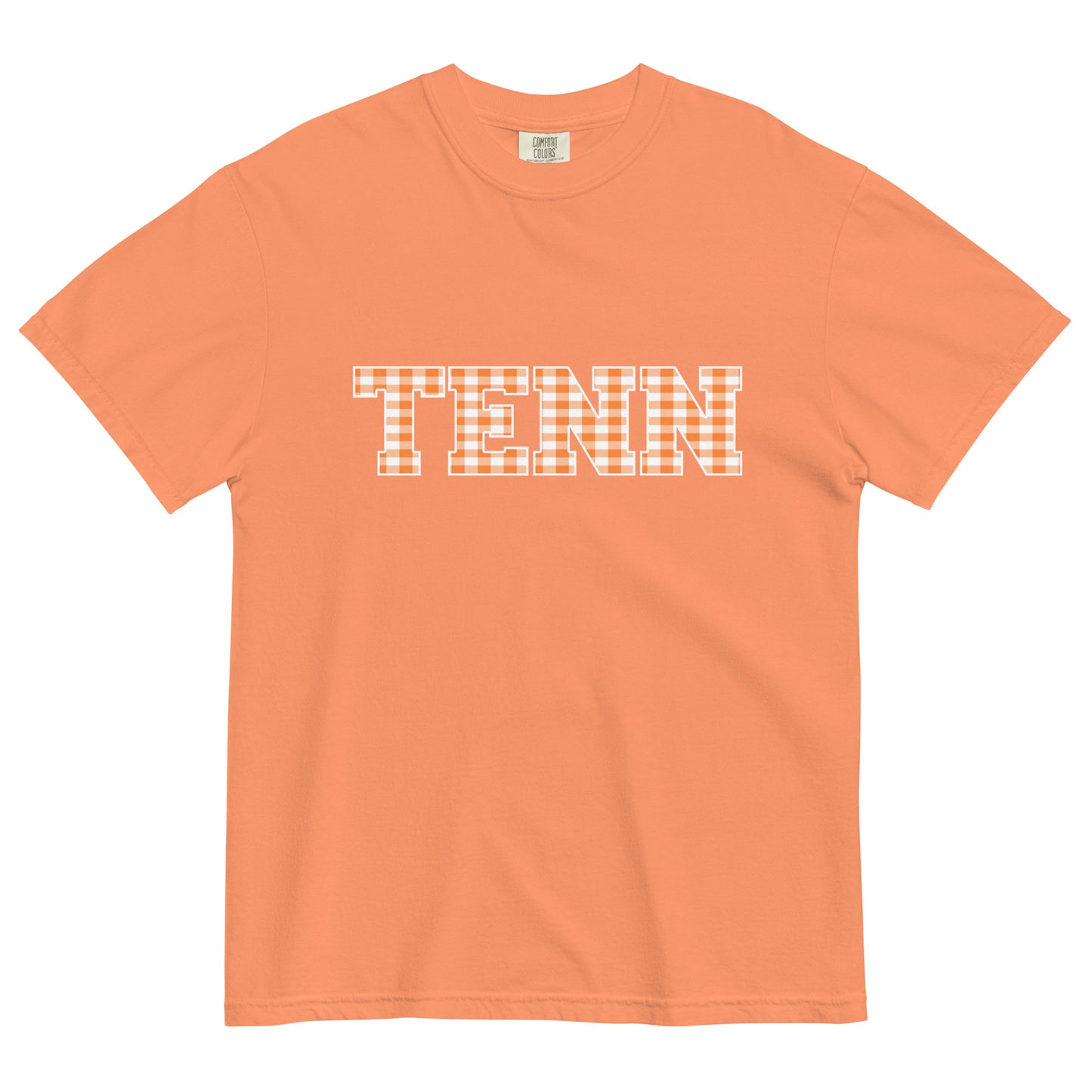 TENN Gingham Unisex garment-dyed heavyweight t-shirt