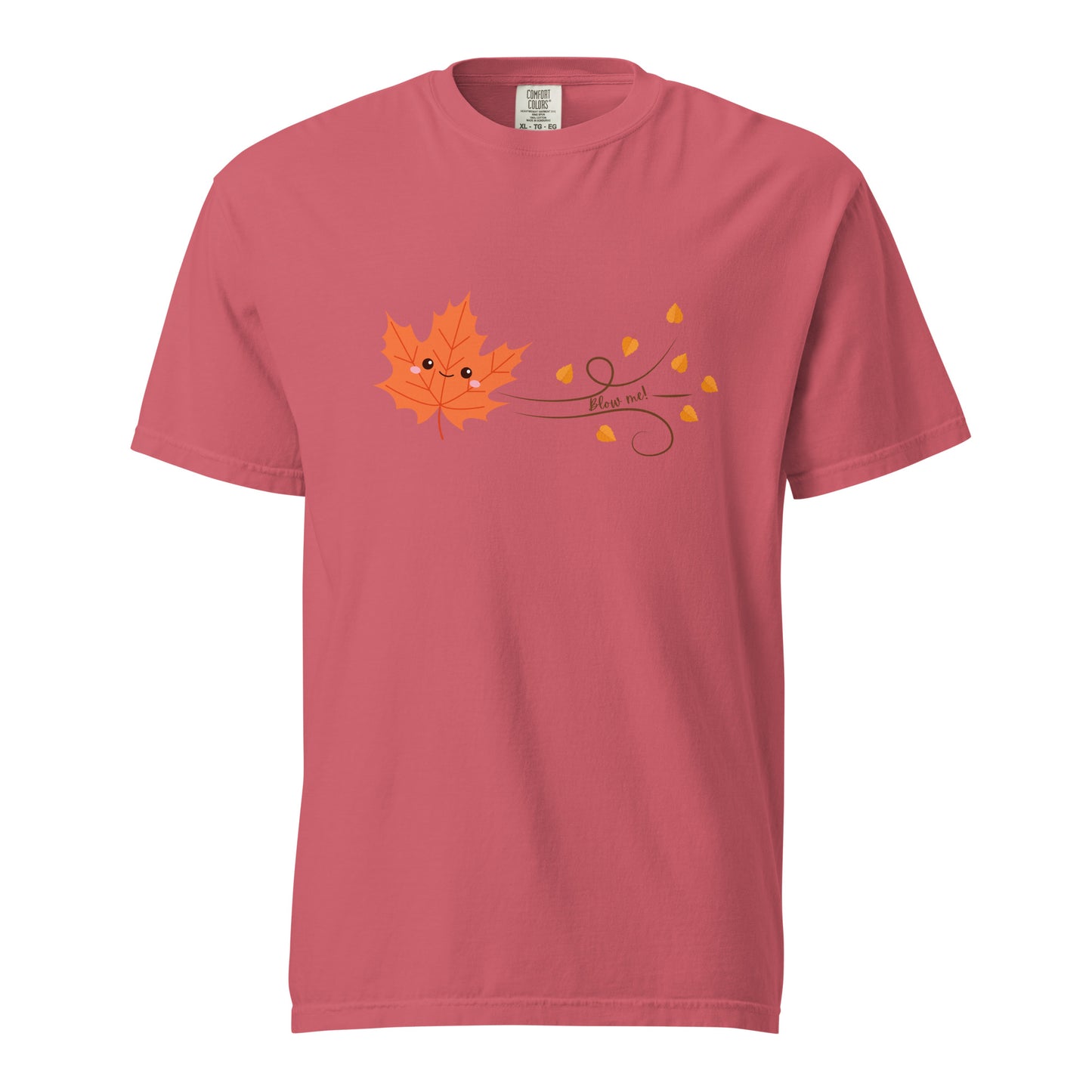 Blow Me! Autumn Leaf Unisex garment-dyed heavyweight t-shirt