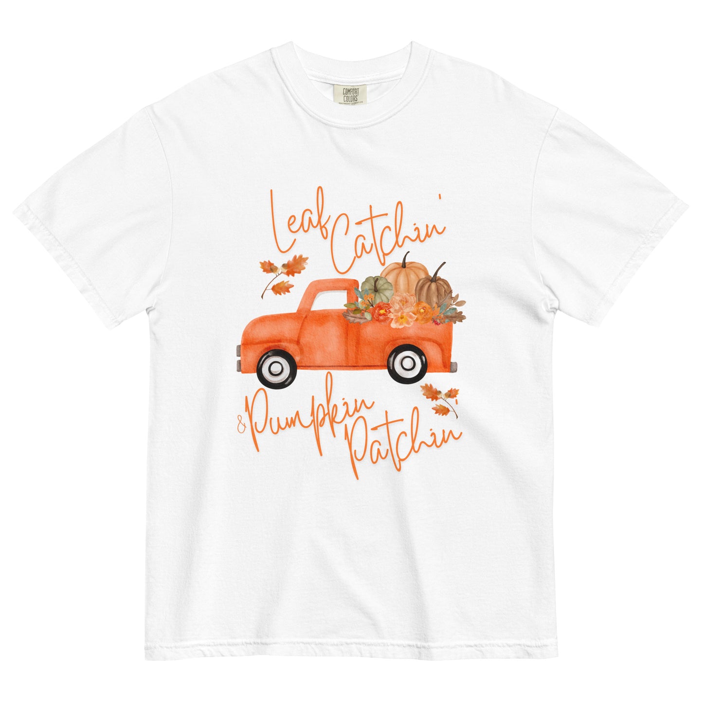Leaf Catchin' & Pumpkin Patchin' Unisex garment-dyed heavyweight t-shirt