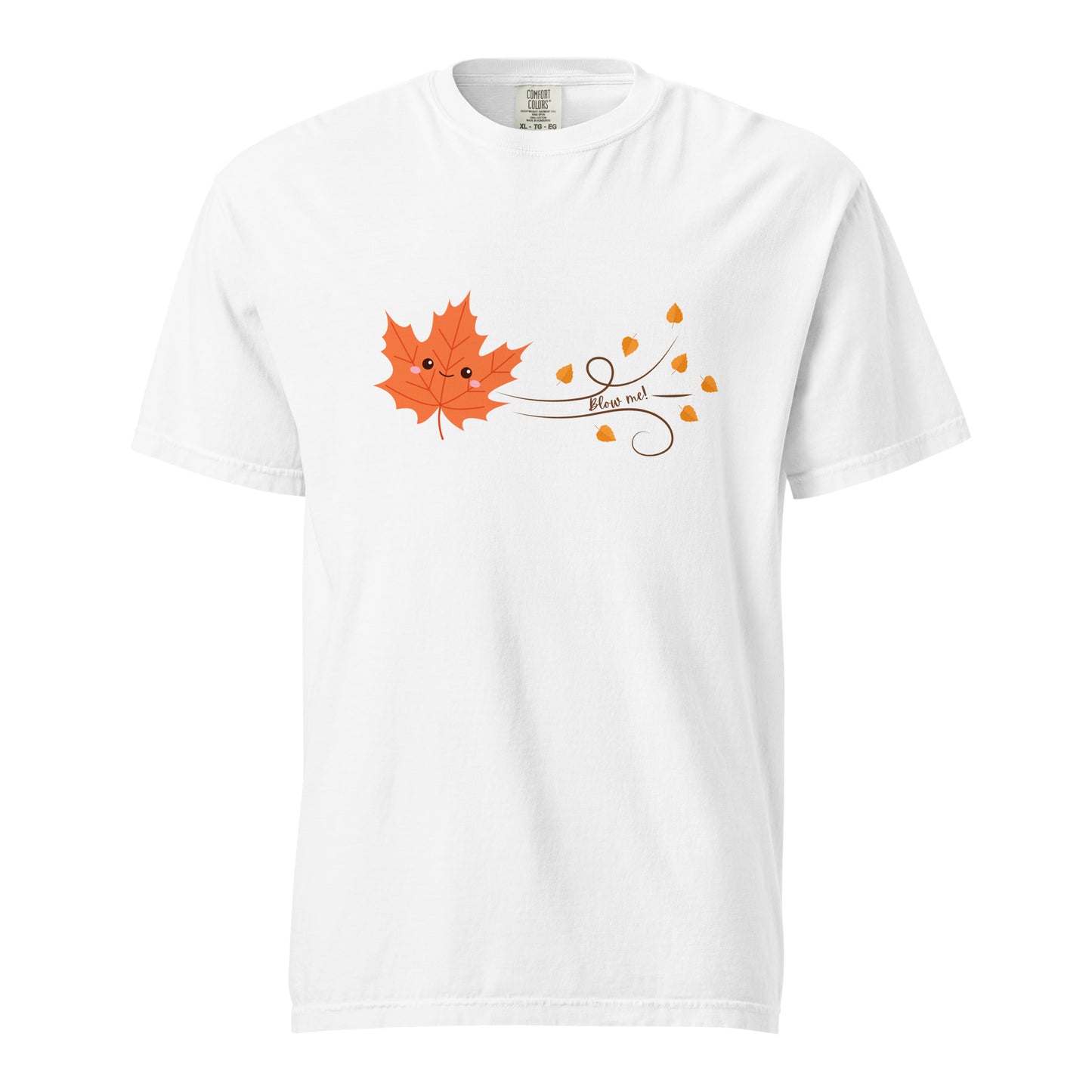 Blow Me! Autumn Leaf Unisex garment-dyed heavyweight t-shirt