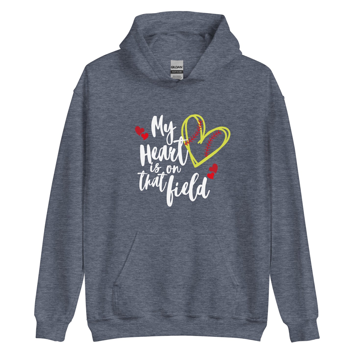 MY Heart is on that Field Unisex Hoodie