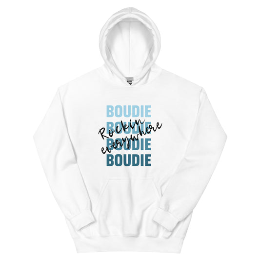 Boudie Rockin' Everywhere Blues Unisex Hoodie