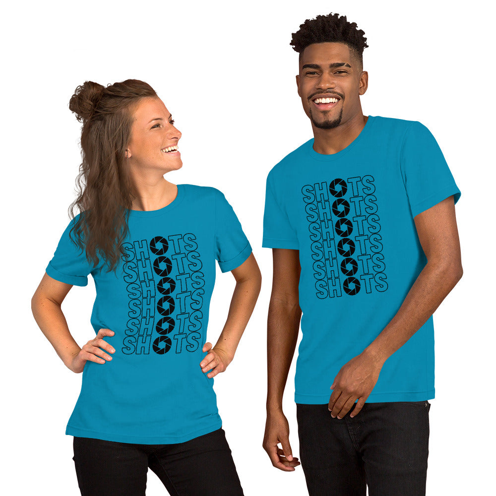 SHOTS Black Unisex t-shirt