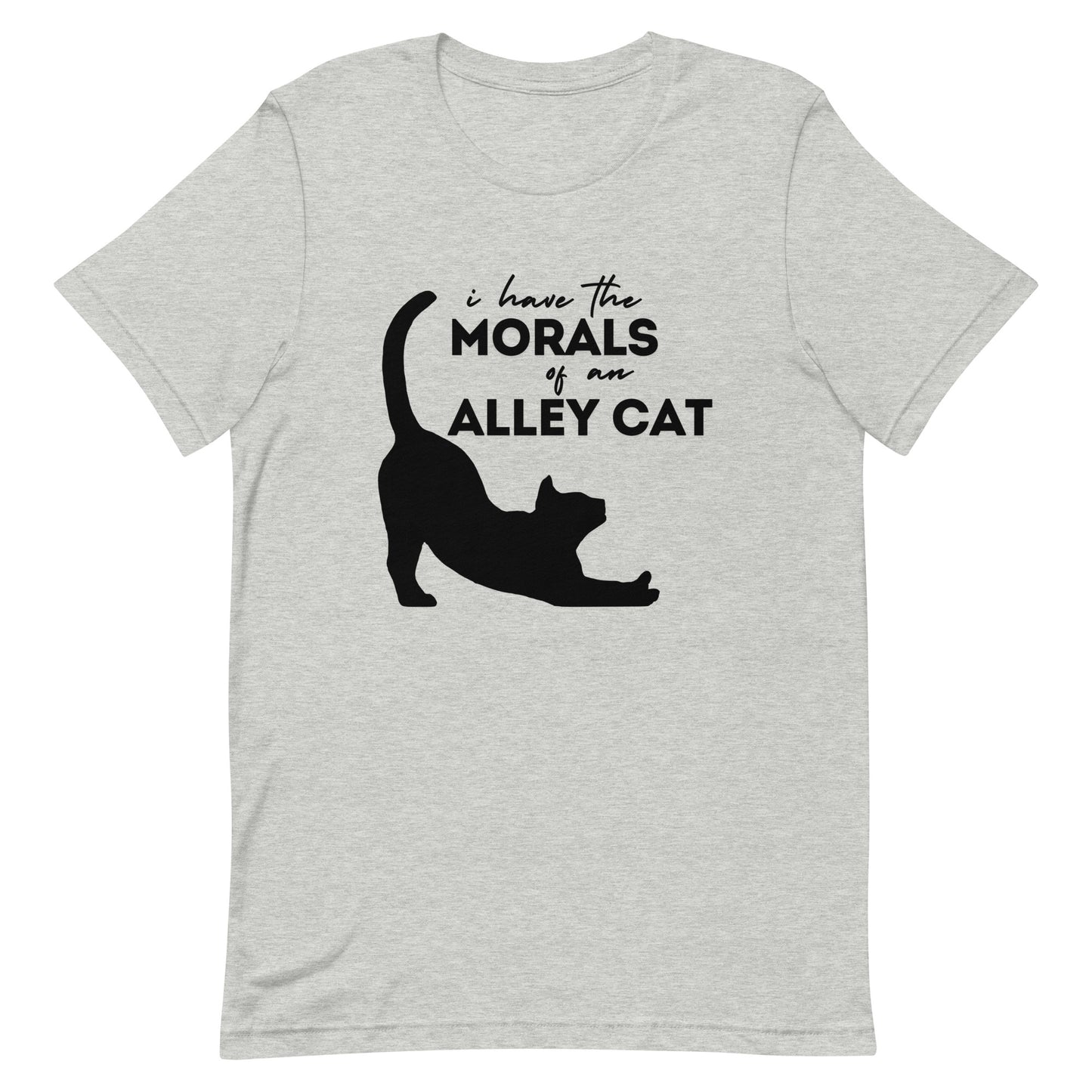 Morals of an Alley Cat Unisex t-shirt