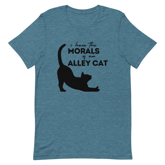 Morals of an Alley Cat Unisex t-shirt