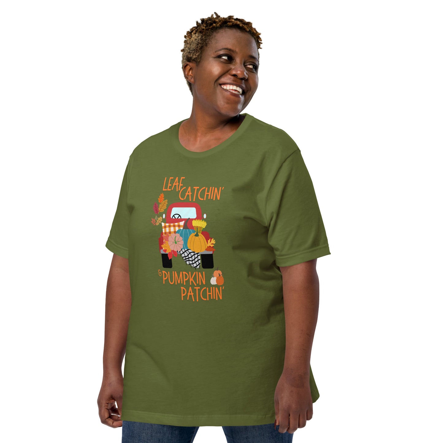 Leaf Catchin' and Pumpkin Patchin' Unisex t-shirt