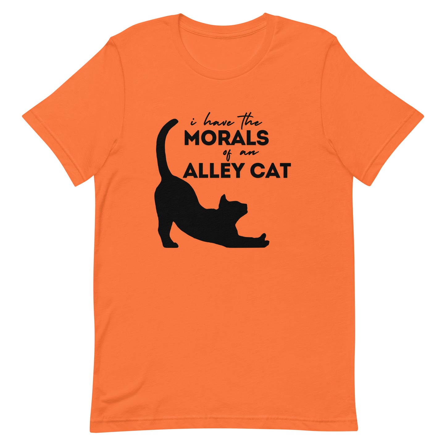 Morals of an Alley Cat Unisex t-shirt