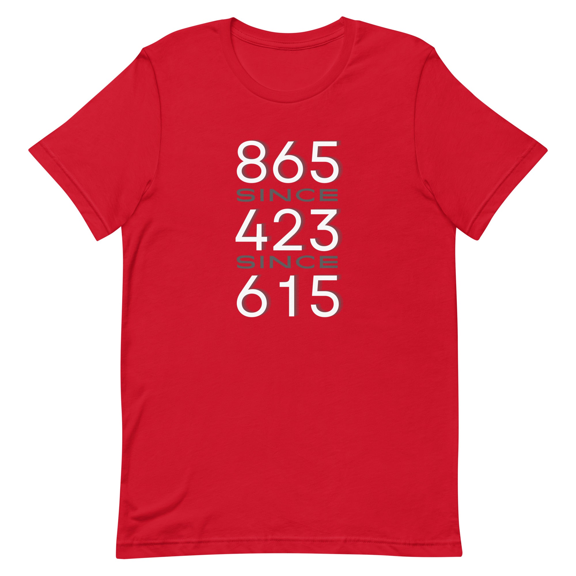 865/423/615 W Adult Unisex t-shirt – Scruffy Stuff