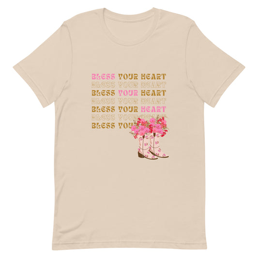 Bless your Heart - Flowers Unisex t-shirt