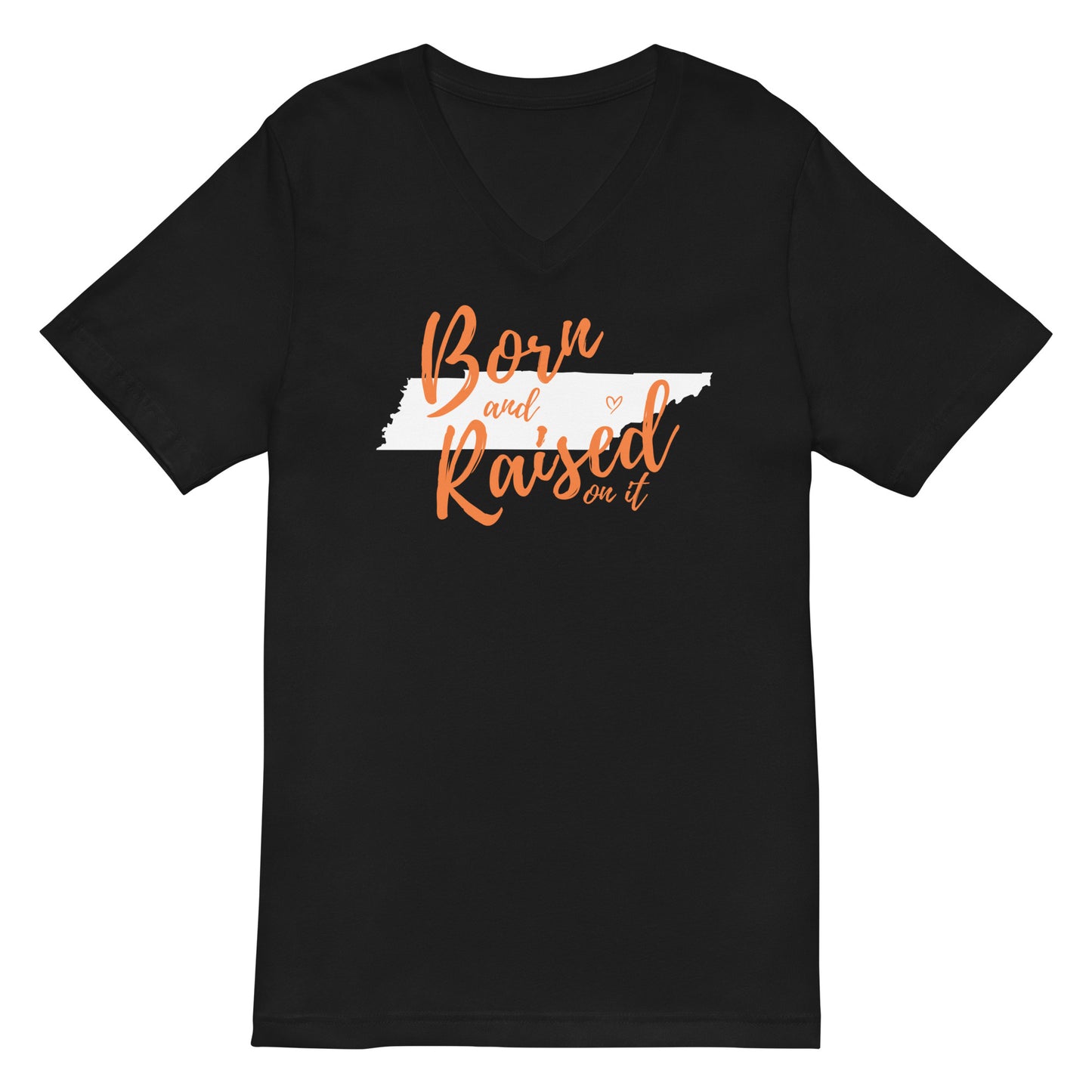 Born and Raised TN Unisex Short Sleeve V-Neck T-Shirt