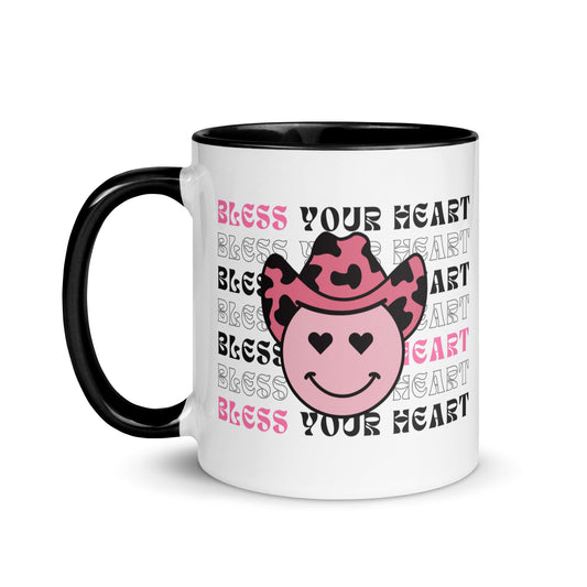 Bless your Heart - Smiley Mug with Color Inside