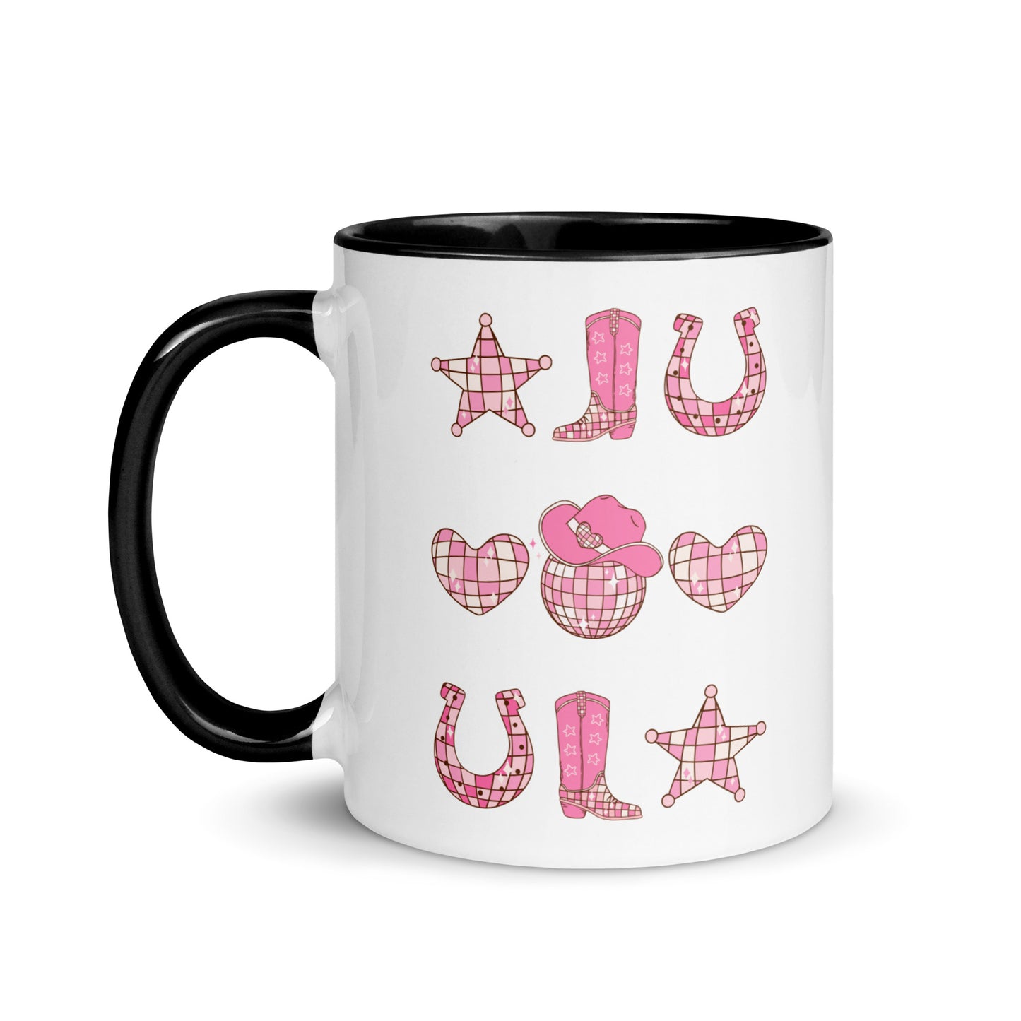 Disco Cowgirl Mug with Color Inside