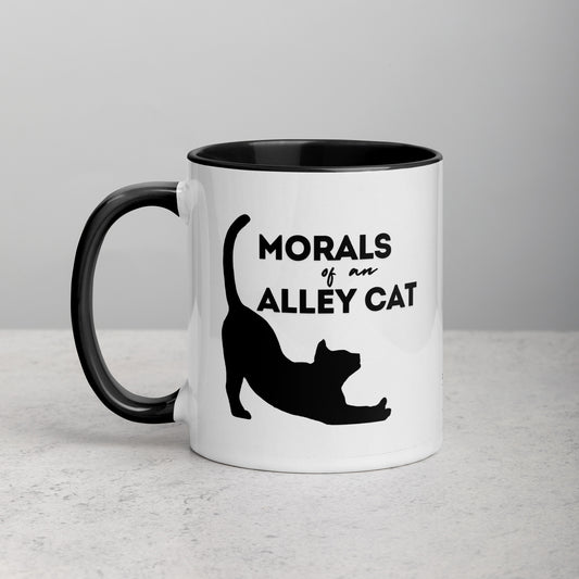 Morals of an Alley Cat Mug with Color Inside