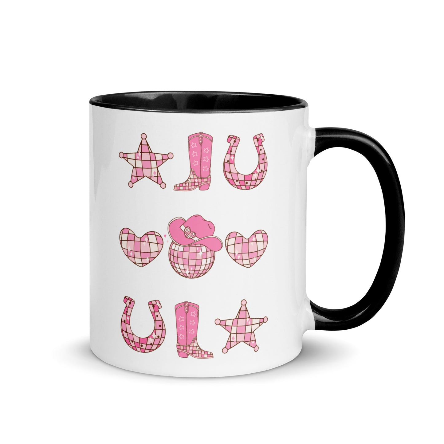 Disco Cowgirl Mug with Color Inside