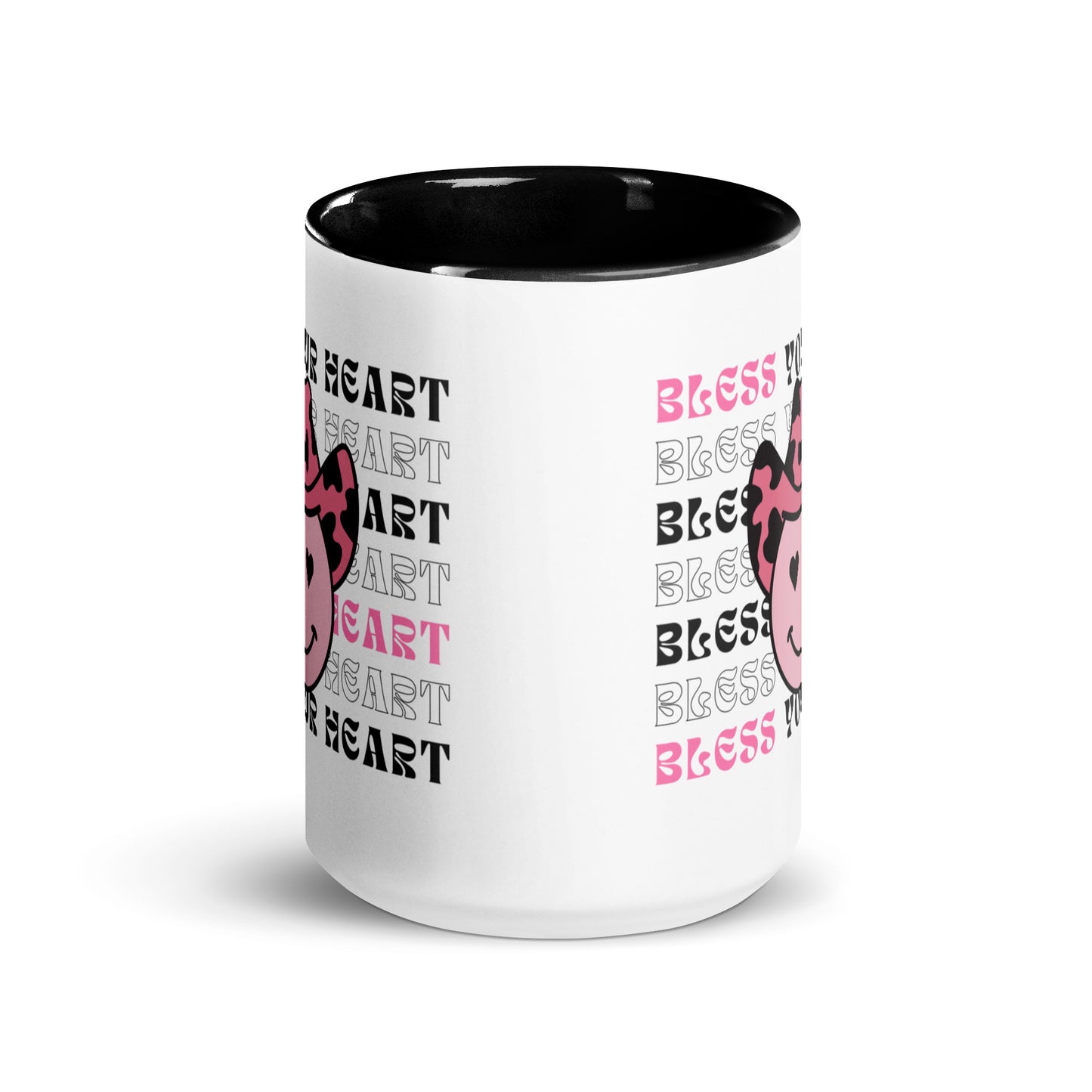 Bless your Heart - Smiley Mug with Color Inside