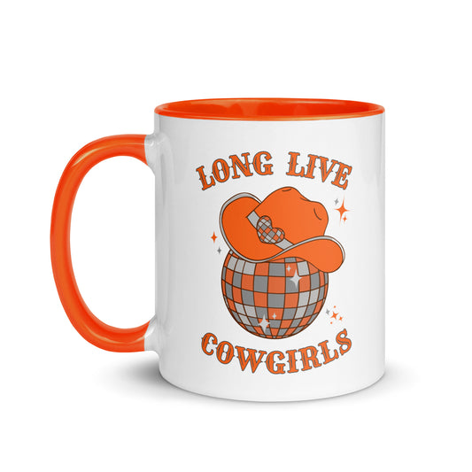 Long Live BIG ORANGE Cowgirls Mug with Color Inside