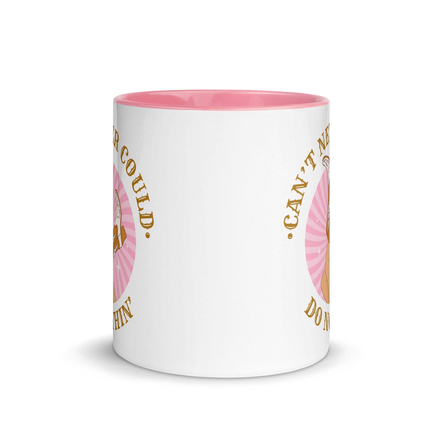 Can't Never Could Cowgirl Mug with Color Inside