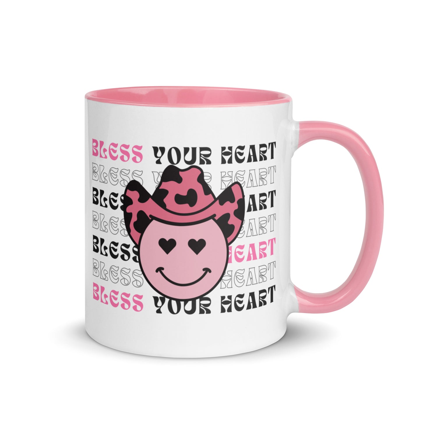 Bless your Heart - Smiley Mug with Color Inside