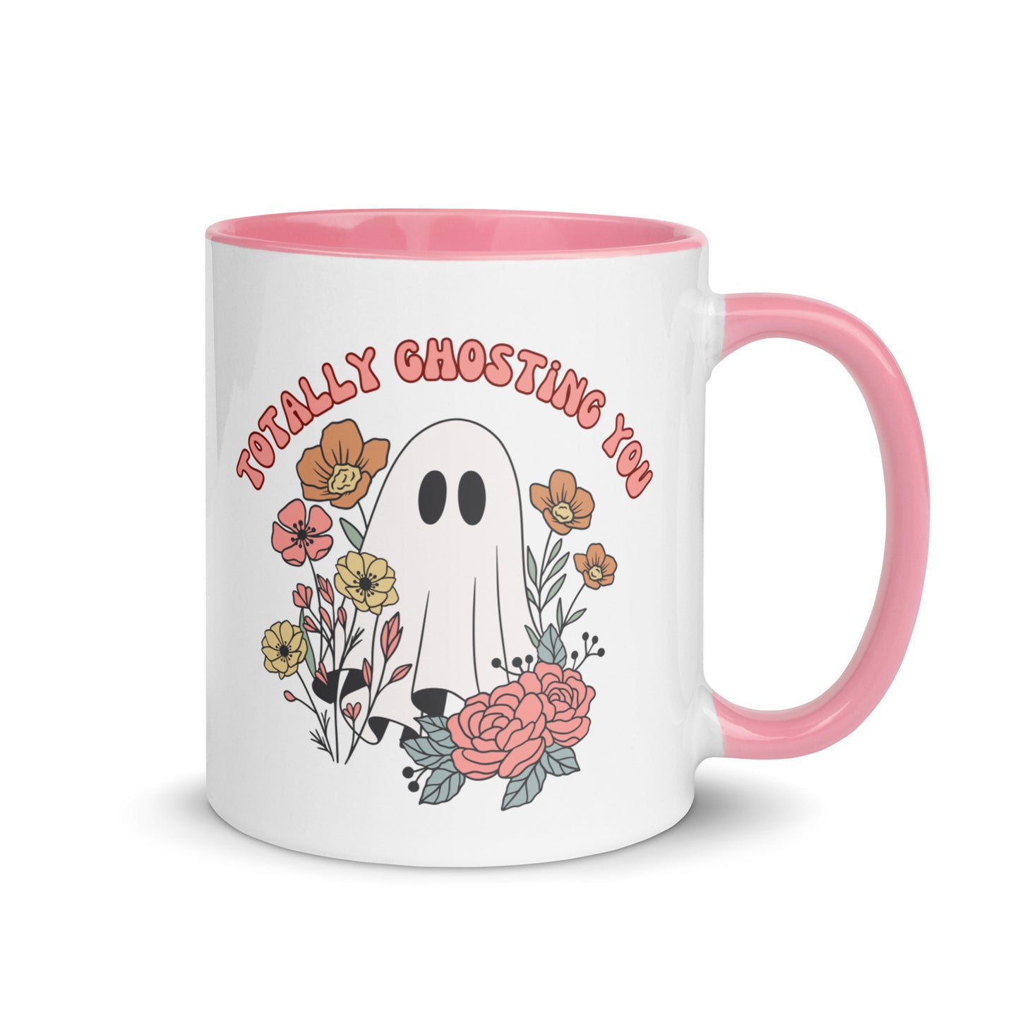 Totally Ghosting You Mug with Color Inside