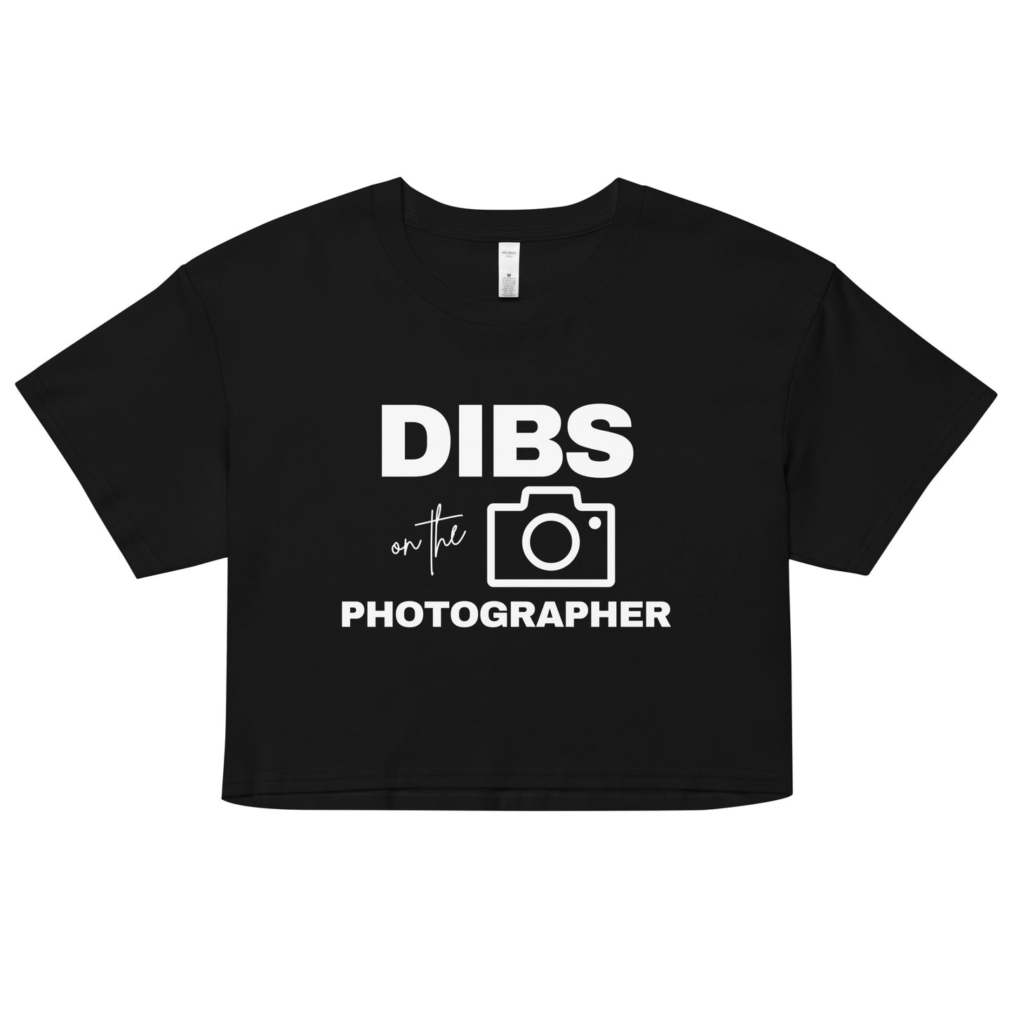 DIBS on the Photographer Women’s crop top