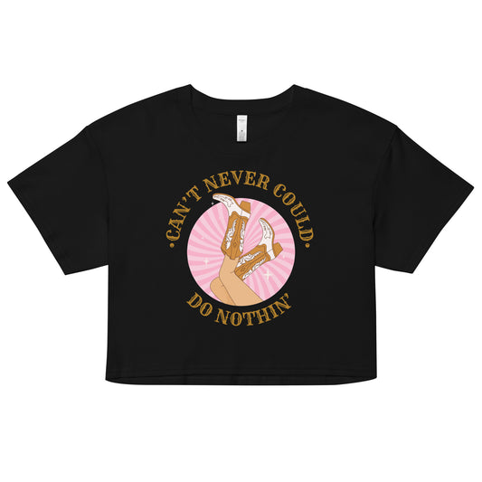 Can't Never Could Cowgirl Women’s crop top