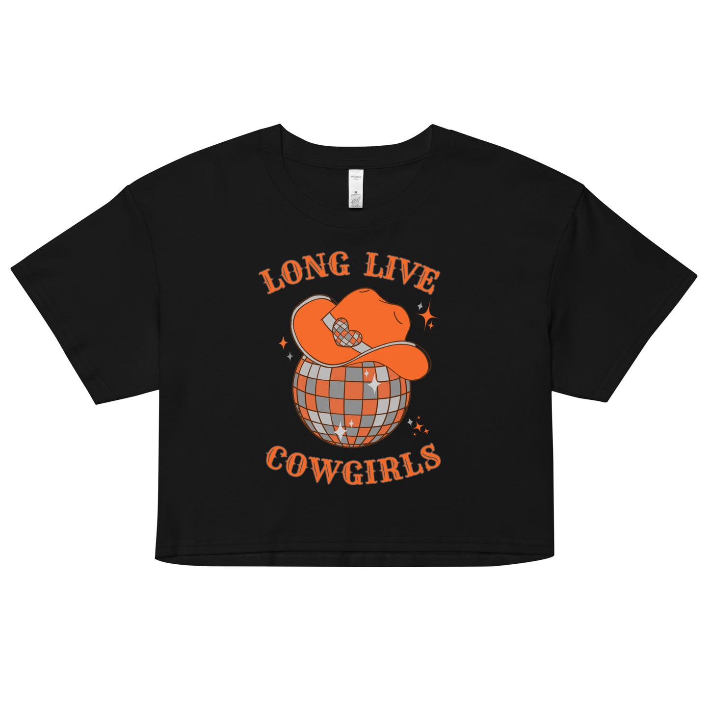 Long Live BIG ORANGE Cowgirls Women’s crop top