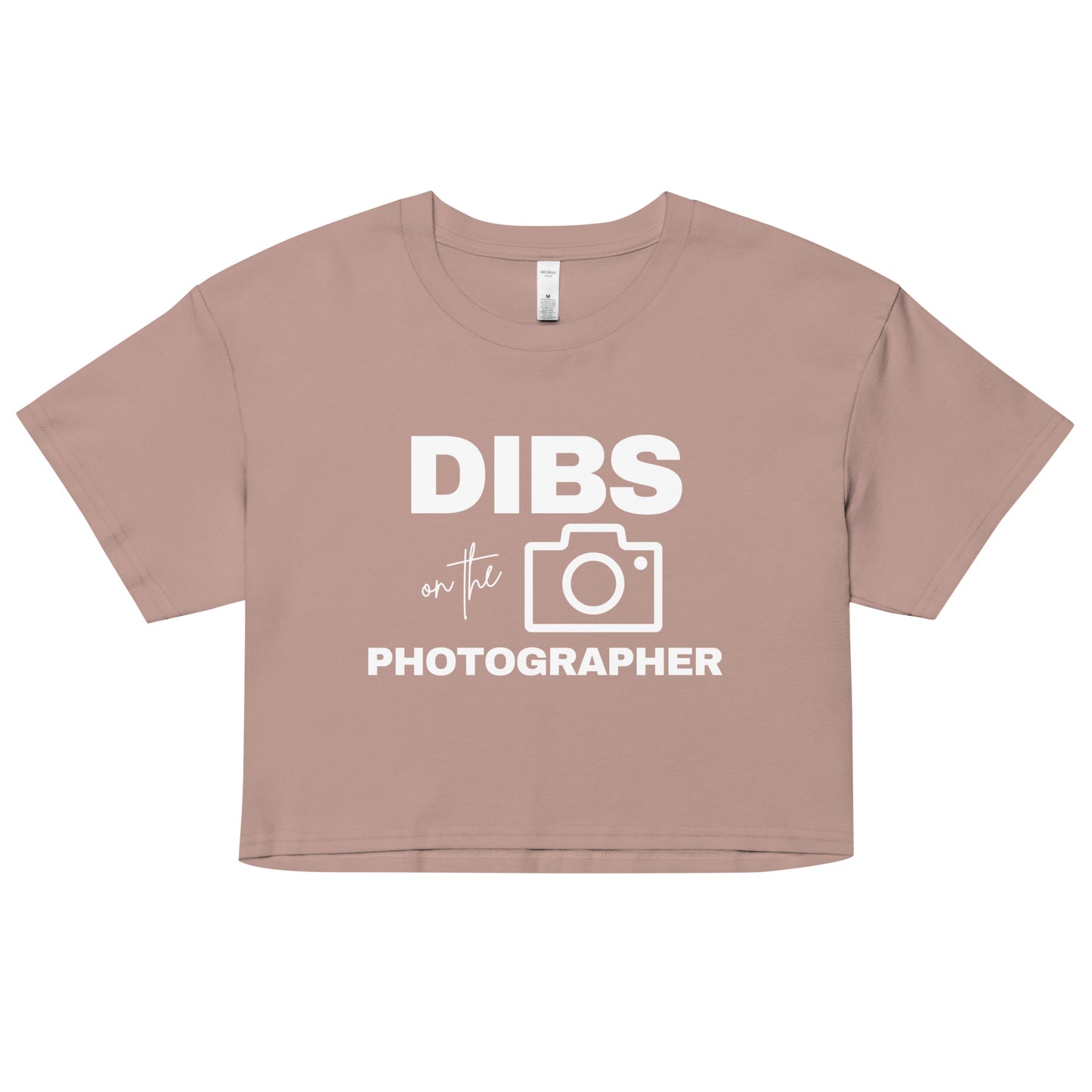 DIBS on the Photographer Women’s crop top