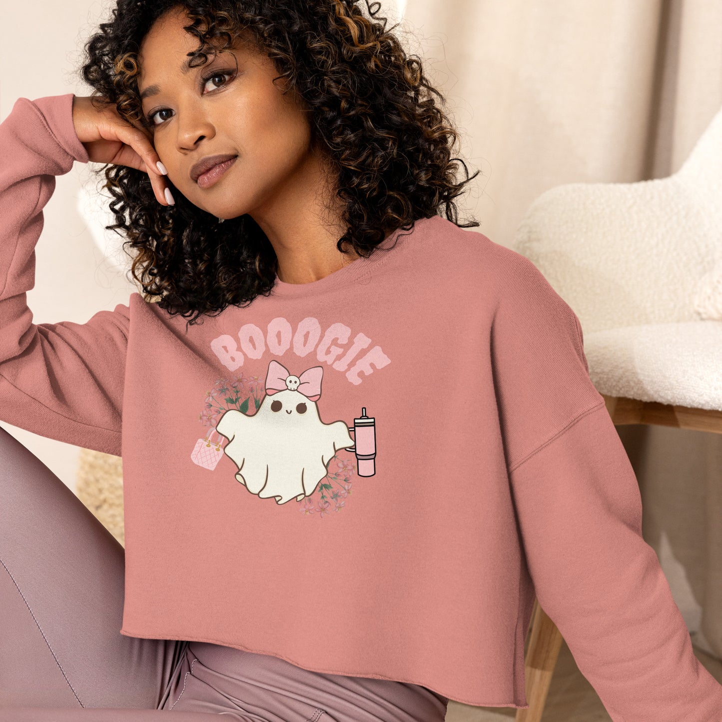 BOOOGIE Crop Sweatshirt