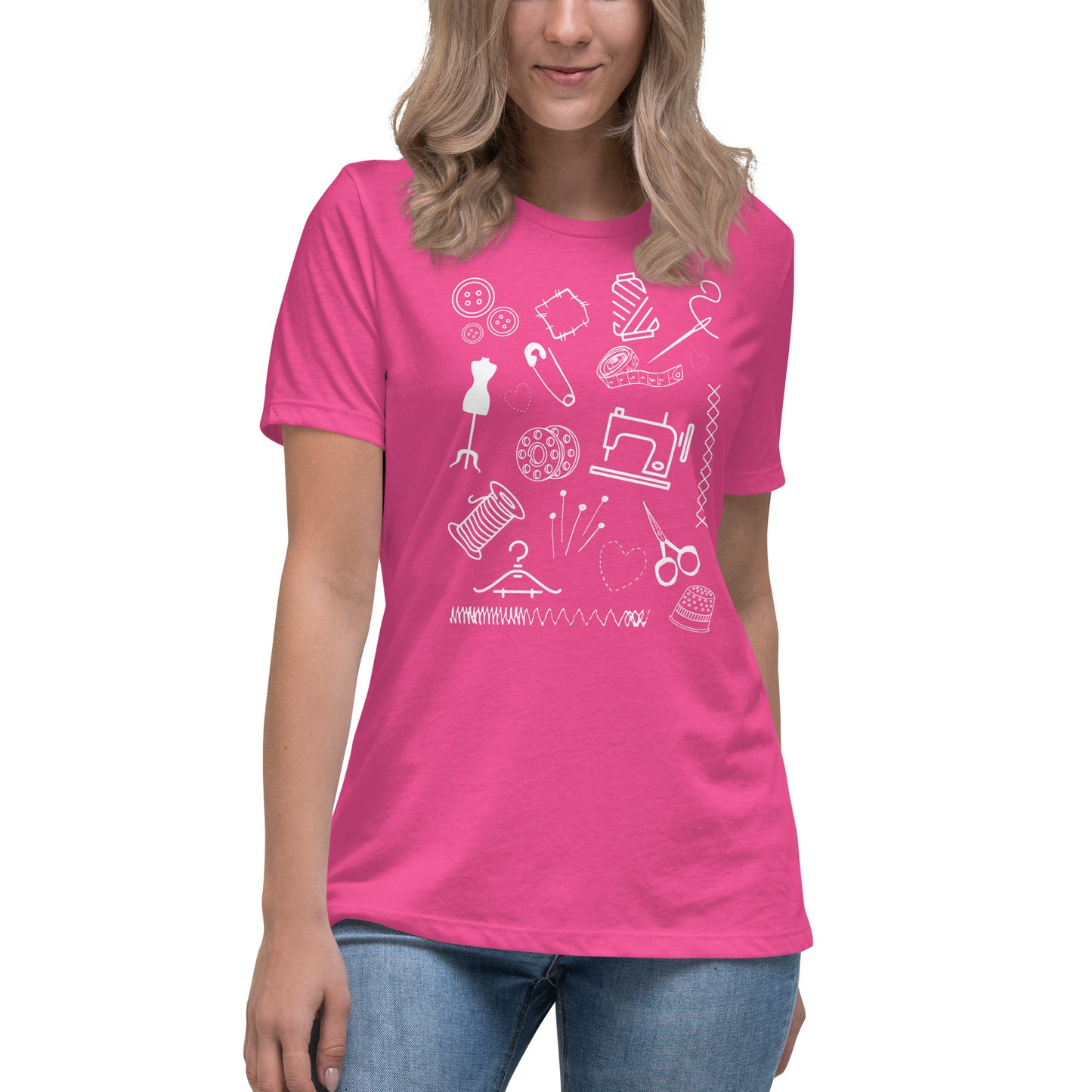 Sewing Doodles Women's Relaxed T-Shirt