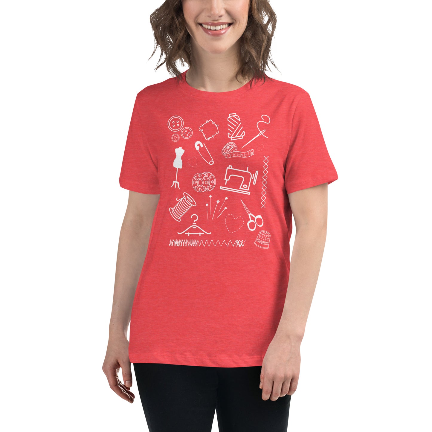 Sewing Doodles Women's Relaxed T-Shirt