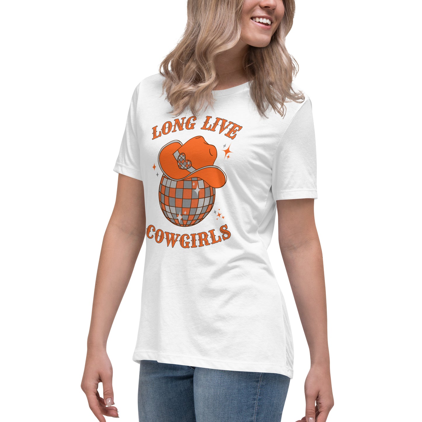 Long Live BIG ORANGE Cowgirls Women's Relaxed T-Shirt
