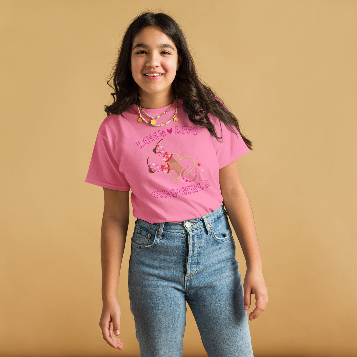Long Live Cowgirls Boots-n-Hearts Youth classic tee