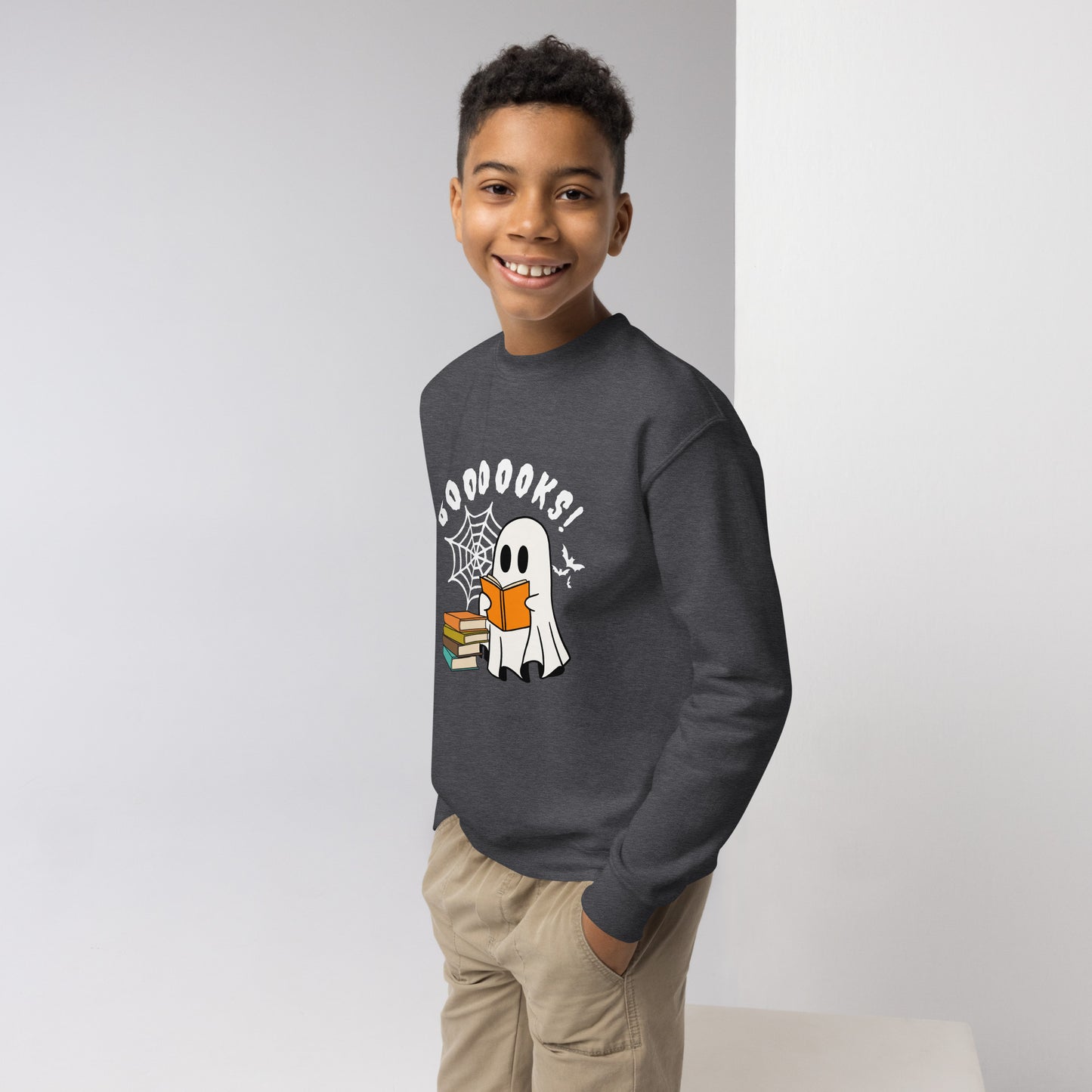 BOOOKS! Youth crewneck sweatshirt