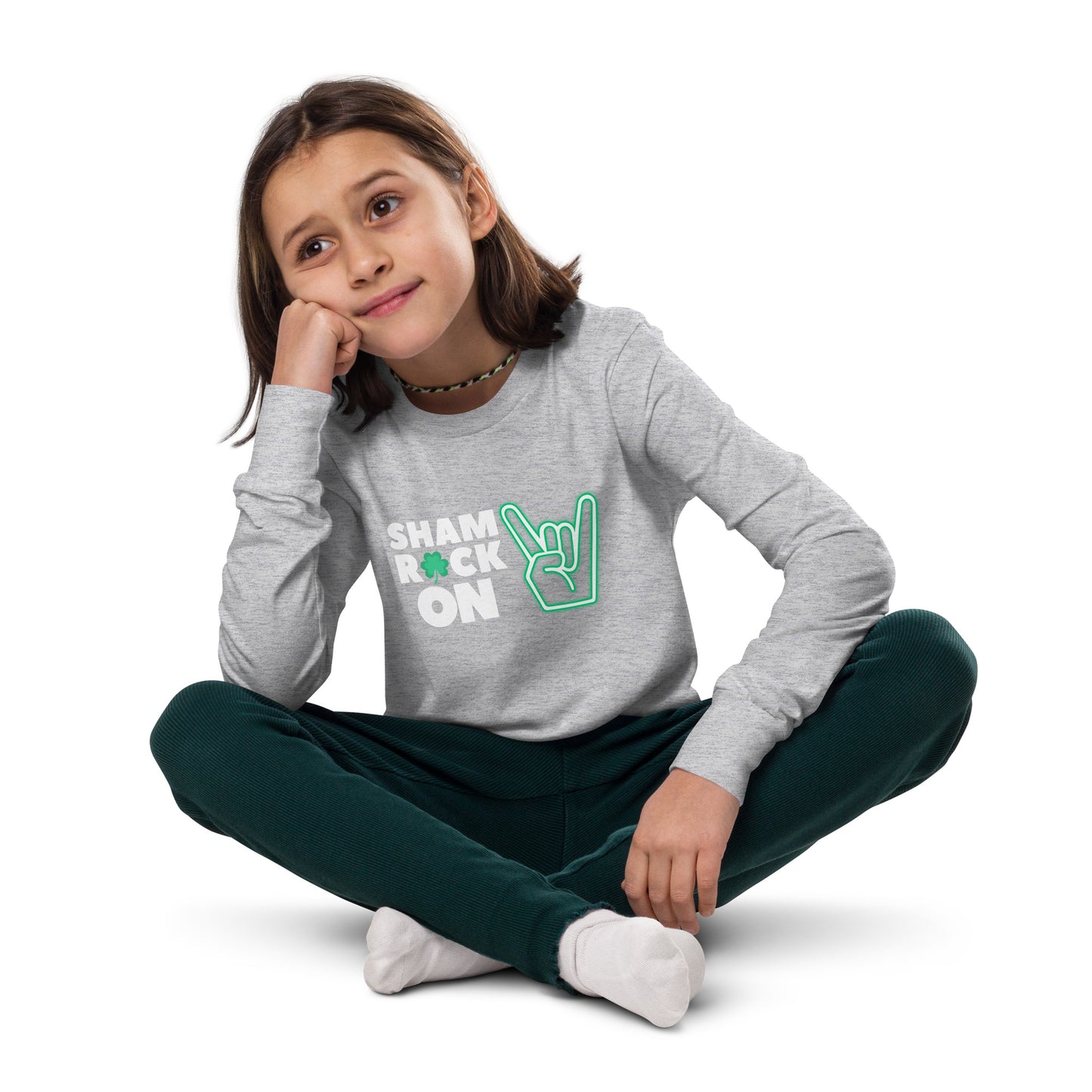 ShamROCK ON Youth long sleeve tee