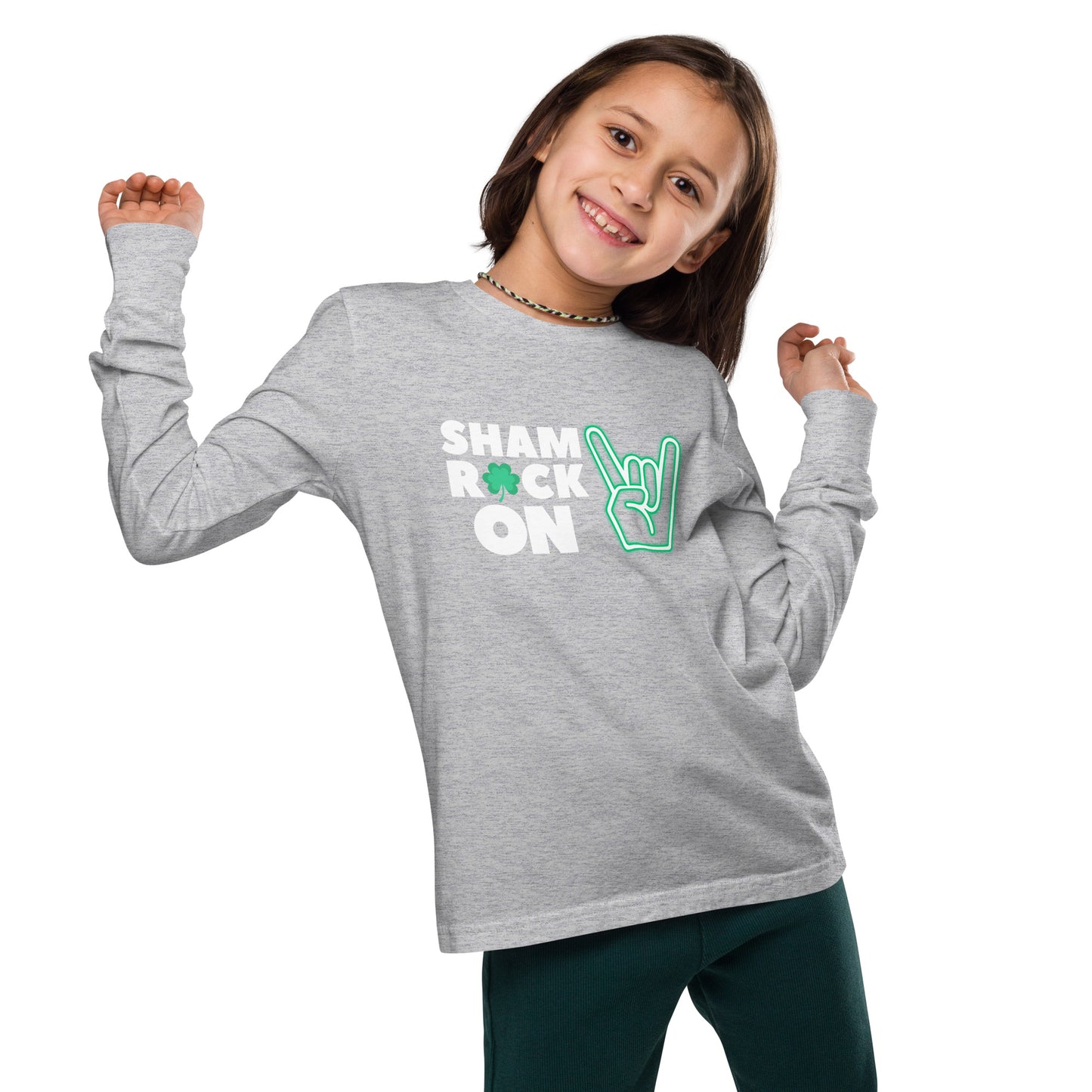ShamROCK ON Youth long sleeve tee