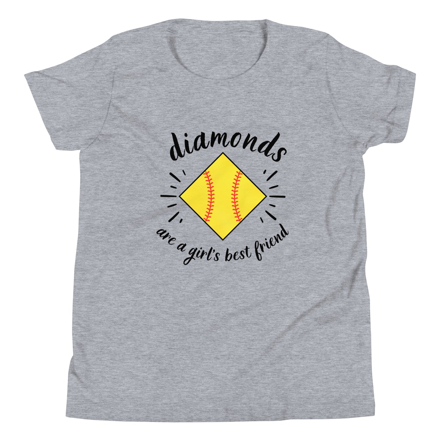 Diamonds are a Girl's Best Friend Youth Short Sleeve T-Shirt