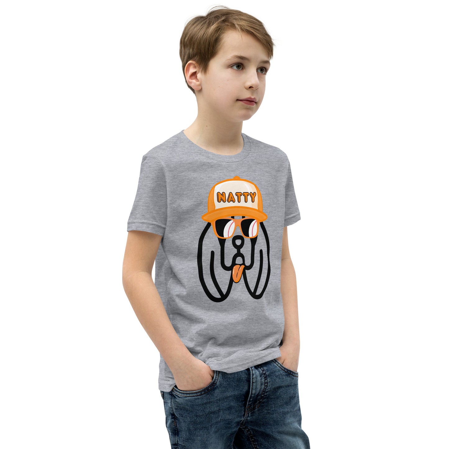 Natty Hound Dog Youth Short Sleeve T-Shirt