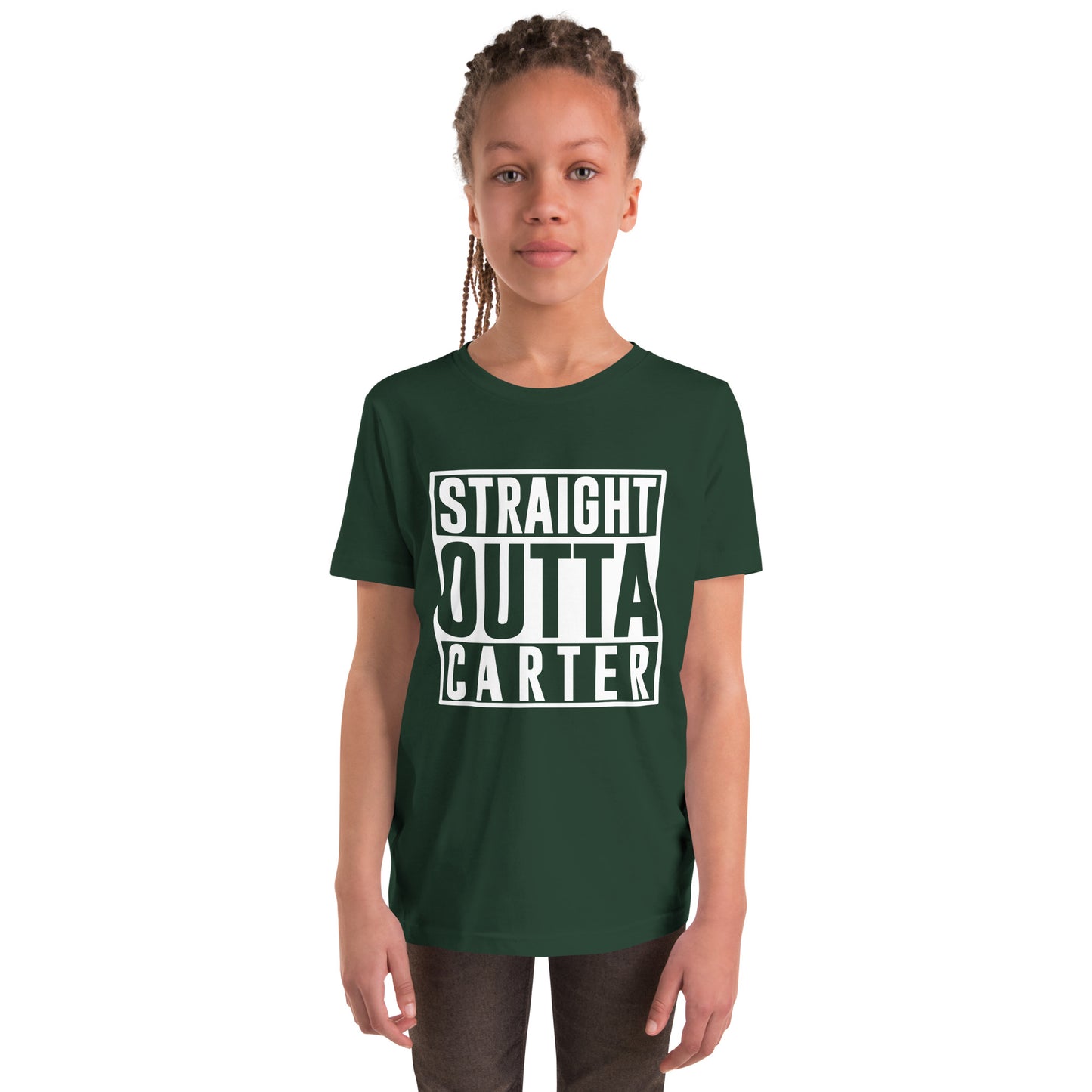 STRAIGHT OUTTA CARTER Youth Short Sleeve T-Shirt