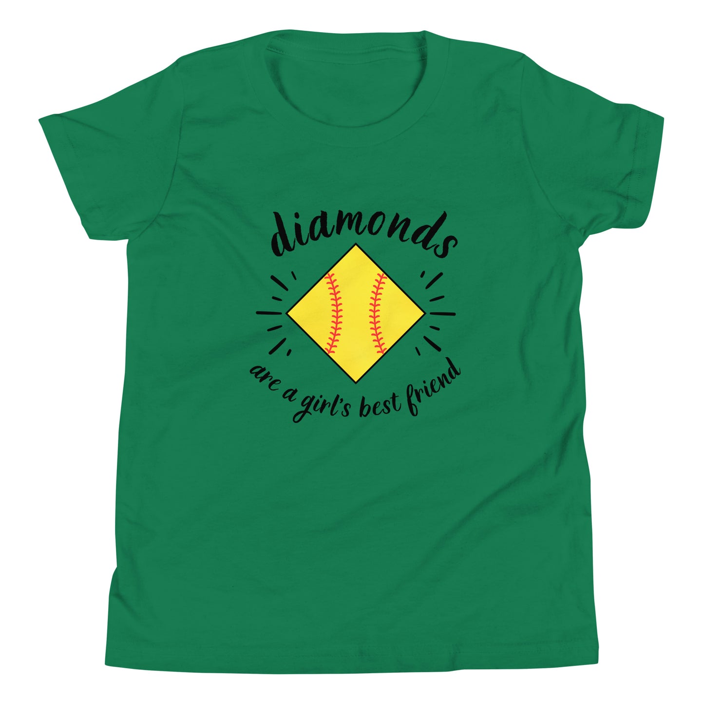 Diamonds are a Girl's Best Friend Youth Short Sleeve T-Shirt